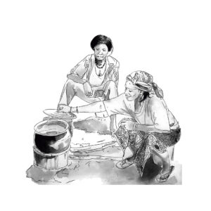 Cocinando - lámina